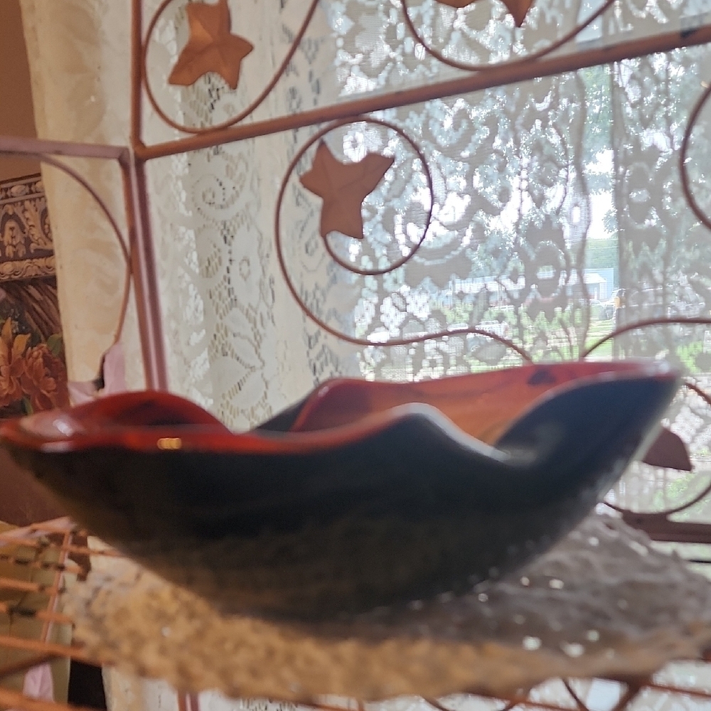 Murano Red and Black Glass Art Sculpture - Picture 4 of 4
